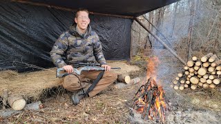 Bushcraft Camping with Coyotes amp Hunting My Dinner [upl. by Swisher]