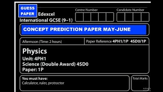 LAST MINUTE TIPS FOR IGCSE EDEXCEL PHYSICS PAPER 1 [upl. by Attehcram]