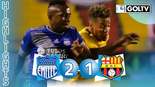 Emelec 2  1 Barcelona SC  GOLES  Liga Pro Ecuador [upl. by Ilam]