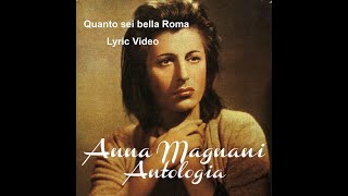 Anna Magnani  Quanto sei bella Roma [upl. by Irem281]