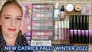 NEW CATRICE FALL WINTER 2022  First impression review incl swatches amp full face makeup look [upl. by Nodnnarb]