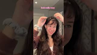 How to fix greasy bangs haircare hair hairstyle hairwash hairtreatment [upl. by Aja]