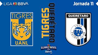 Resumen y Goles  Tigres vs Querétaro  Liga BBVA MX  Guardianes 2020  Jornada 11 [upl. by Eolanda]