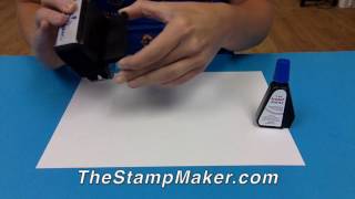 How to ReInk or Refill a Trodat SelfInking Stamp [upl. by Burnight]