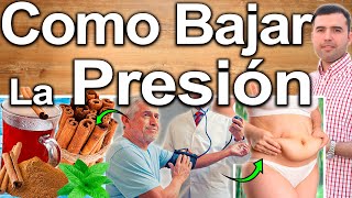 COMO BAJAR LA PRESION RAPIDO  Alimentos Y Trucos Para Revertir La Alta Presion O Hipertension [upl. by Adnilemre]