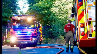 Heatwave wildfire Mousehold Heath Norwich August 12 2022 [upl. by Oicnaneb939]