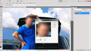 60 Second Photoshop Tutorial  Blur Faces and License Plates HD [upl. by Tristas]