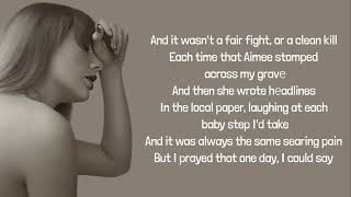 Taylor Swift  thanK you aIMee lyrics [upl. by Nnorahs]