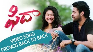 Fidaa 5 Video Songs Trailers Back To Back  Varun Tej Sai Pallavi [upl. by Levey]