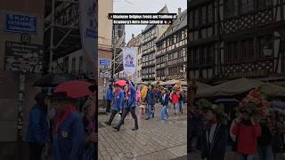 😯StrasbourgAlsacienne Traditions and Religious Events at NotreDame Cathedral france travel [upl. by Nuawtna]