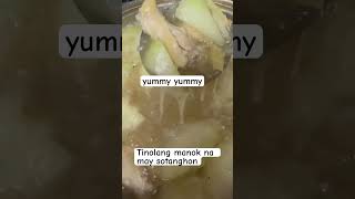 Tinolang manok na may sotanghon at tougan waxgourd togan Firipinryori pinoyfood [upl. by Shien205]