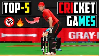 Top5 Best Offline Cricket Games For Android 2024 🔥  Highest Graphics Cricket Games 2024  Part2 [upl. by Mcgrody]