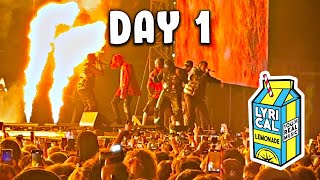 Summer Smash DAY 1 VLOG w Cactus Jack Famous Dex Big Sean amp More [upl. by Atoiganap]