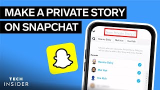 How To Make A Private Story On Snapchat [upl. by Iadrahc]