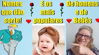 Nomes de Homens Que dão sorte E os mais populares Para Bebês ❤️❤️❤️ [upl. by Navaj]