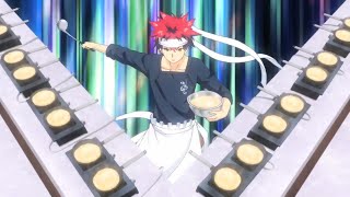 Food Wars Shokugeki no Soma【Soma Best Chef 】  ソーマは驚異的な時間で200食もの料理を作り、皆を驚かせた  食戟のソーマ21 Full HD [upl. by Tobin712]