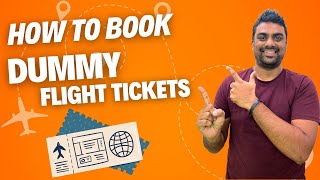 How to Book Dummy Flight Ticket  How To Book Dummy Ticket For Visa [upl. by Rey386]