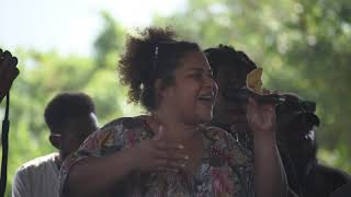 Danielle amp Cammy Bee Talaigu Live at Queens Park Rabaul 2021 [upl. by Ebbarta]