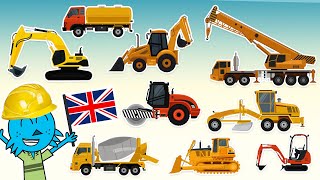 Construction Vehicles 🚧  Kids show  Real Sound [upl. by Oer]