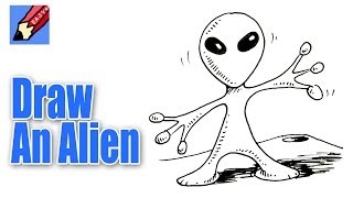 How to Draw an Alien Real Easy [upl. by Natrav]