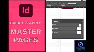 Create And Apply Master Pages  Adobe Indesign tricks indesigntutorial [upl. by Beall]