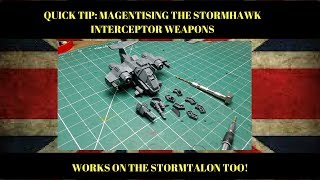 Quick Tip Magnetising the Warhammer 40k Space Marine StormhawkStormtalon weapons [upl. by Nacnud]