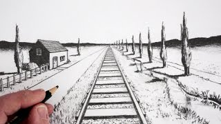 How To Draw Using 1Point Perspective [upl. by Moyna]