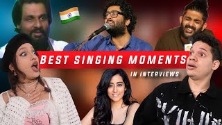 Latinos React to Best Singing Moments in INDIAN SINGERS Interviews [upl. by Elleinad]