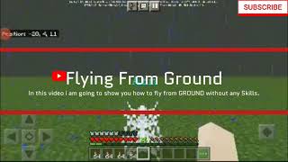 Flying From Ground with the help of COBWEB In Minecraft [upl. by Grizelda]