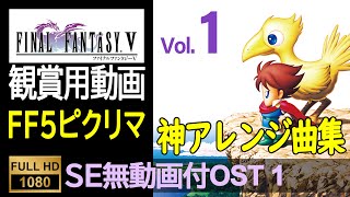 【FF5ピクセルリマスター】OST Vol1（SE無ゲーム動画付）Final Fantasy 5 Pixel Remaster OST With No SE Game Movie [upl. by Andi]