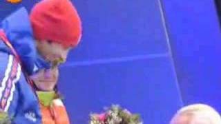 biathlon defrasne victory ceremony olympic winter games tori [upl. by Annim154]