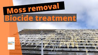 Roof clean Biocide treatment [upl. by Aihseyk]