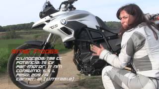 Motosx1000  Test BMW F700GS by Alicia Sornosa [upl. by Ynogoham441]