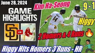 SD Padres vs BOS Red Sox FULL HIGHLIGHTS 62824 Hit 2 Homers  3 Run HR 🔥 4 Runs Scores Inning 🔥 [upl. by Leff503]