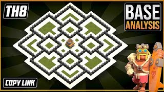 New BEAST TH8 HYBRIDTROPHY Base 2023 COC Town Hall 8 TH8 Hybrid Base Design – Clash of Clans [upl. by Adnale]