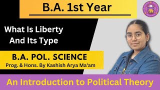 What Is Liberty And Its Type  BA 1st Year Sem1 Important Question BA Political Science [upl. by Cassondra]