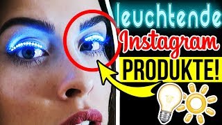 WTF INSTAGRAM PRODUKTE 😱 LEUCHTENDER TREND 🌈 BEAUTY LED WIMPERN HACKS im TEST für HALLOWEEN [upl. by Nanda773]