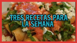 ¡Tres Recetas Eendidoras Para Empezar la Semana  El cocinero en Proceso recetas [upl. by Meara638]