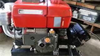 Yanmar TS60 Starter Cold Start Demonstration [upl. by Ahsienaj]