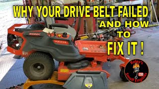 Ariens Hydro Belt Failure Why It Broke and How To Repair What Caused It IkonX52 Zero Turn [upl. by Laurene891]