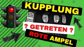 Kupplung treten an der roten Ampel fahrschule [upl. by Oigile]