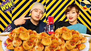 Mano Ban Jop 🤩  Barem Shah Punishment 😂 Pani Puri Recipe  Husband Wife ♥️ [upl. by Enilegna]