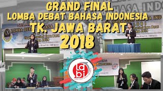 Final LDBI tingkat Provinsi Jawa Barat Tahun 2018 [upl. by Atsyrc]