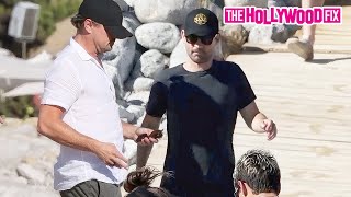 Leonardo DiCaprio amp Tobey Maguire Go Yachting Together With Friends Off The Coast Of Ibiza Spain [upl. by Lafleur722]