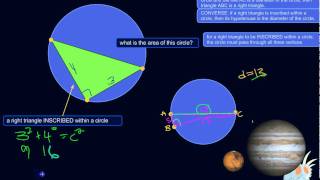 Inscribed Right Triangles Right Triangles Inside of Circles [upl. by Hgielram]