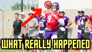 JJ McCarthy MAKING PLAYS At Minnesota Vikings Training Camp  LAZER Arm PERFECT Placement [upl. by Sirret799]