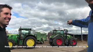 Fendt 724 vs John Deere 6210r [upl. by Naivad]