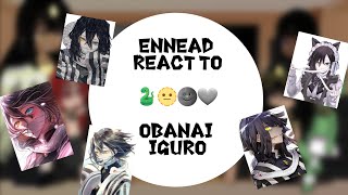 Ennead react to Hashiras 2 Obanai Iguro English Ship [upl. by Emyaj]