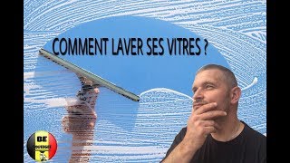 COMMENT LAVER DES VITRESdémonstrationblabla  BE SQUEEGEE [upl. by Walcoff670]