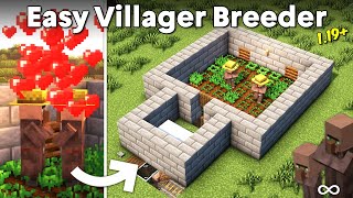 Minecraft Infinite Villager Breeder Tutorial 120  Easy and Simple Design [upl. by Amme710]